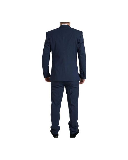 Dolce & Gabbana Blue Single Breasted Suits for men