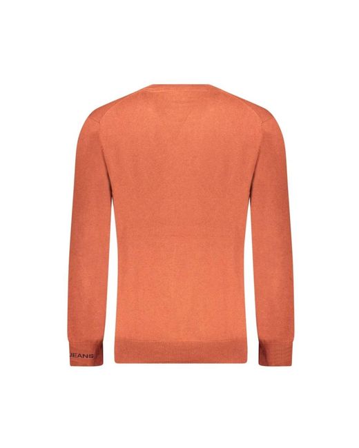 Pepe Jeans Orange Round-Neck Knitwear for men