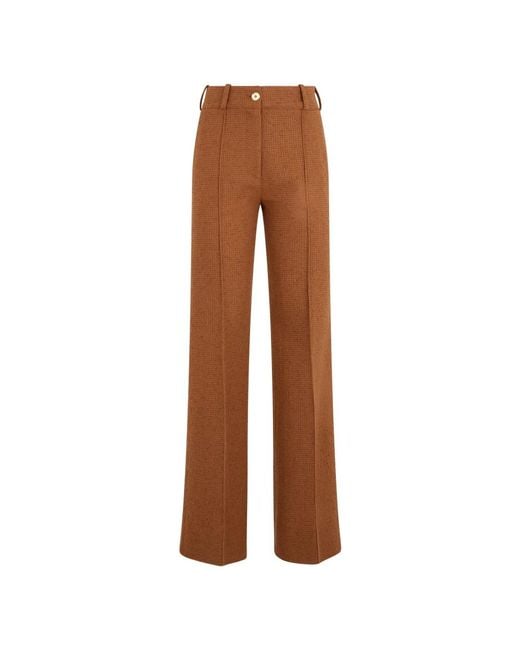 Patou Brown Wide Trousers