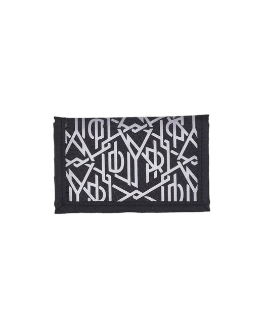 DOLLY NOIRE Accessoires ,Zwart ,Polyester Reflecterende Monogram Portemonnee Zwart in het Black voor heren