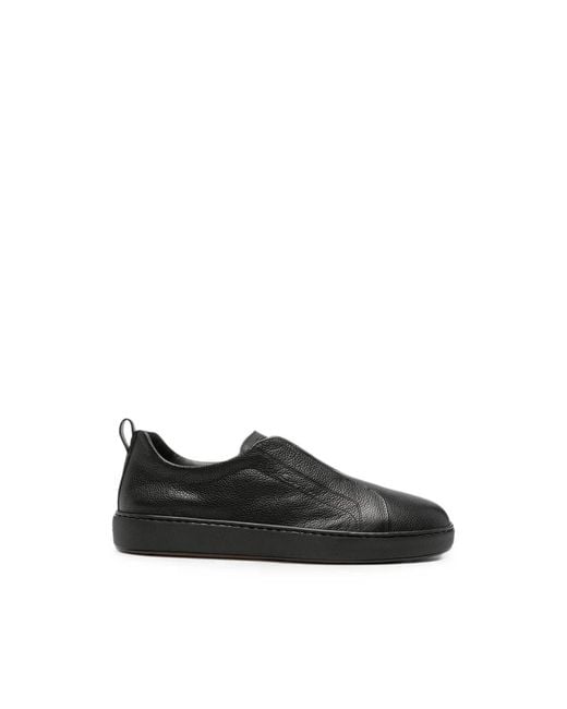 Santoni Black Sneakers for men