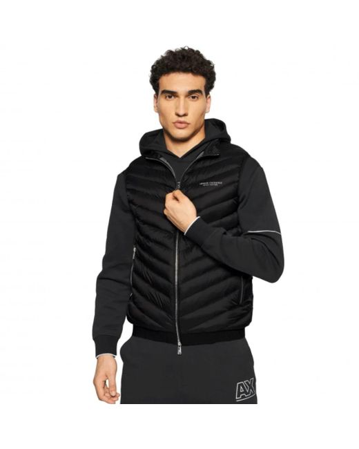 ARMANI EXCHANGE Black Waistcoats for men