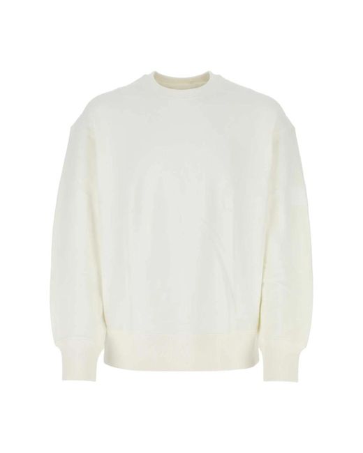 Y-3 Ivory Baumwoll-Sweatshirt in White für Herren