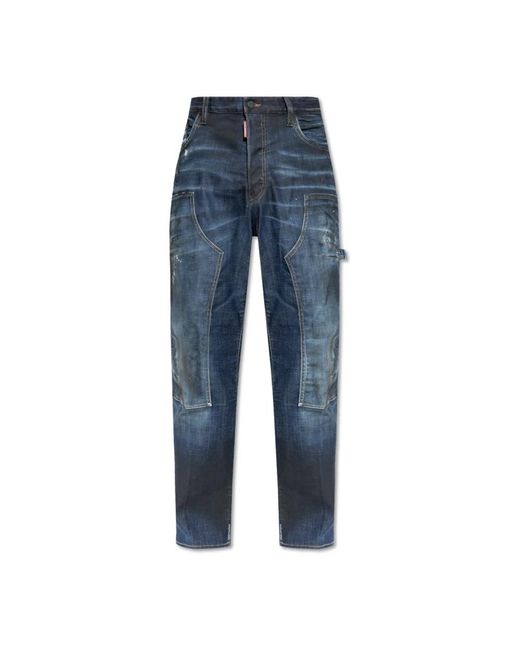 DSquared² Blue Loose-Fit Jeans for men