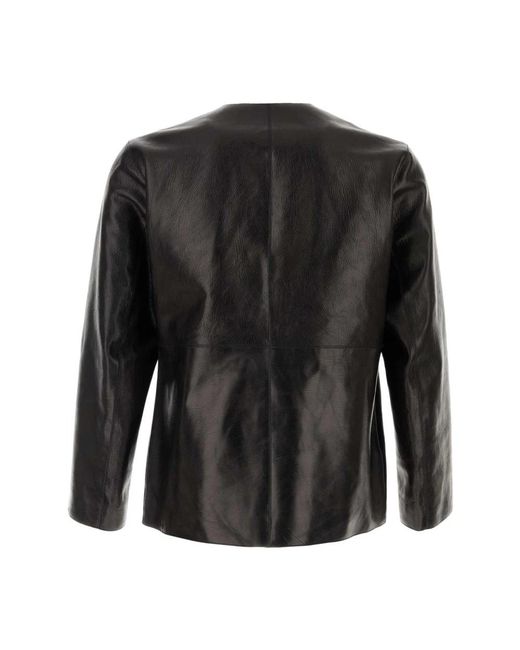 NAMACHEKO Black Leather Jackets for men