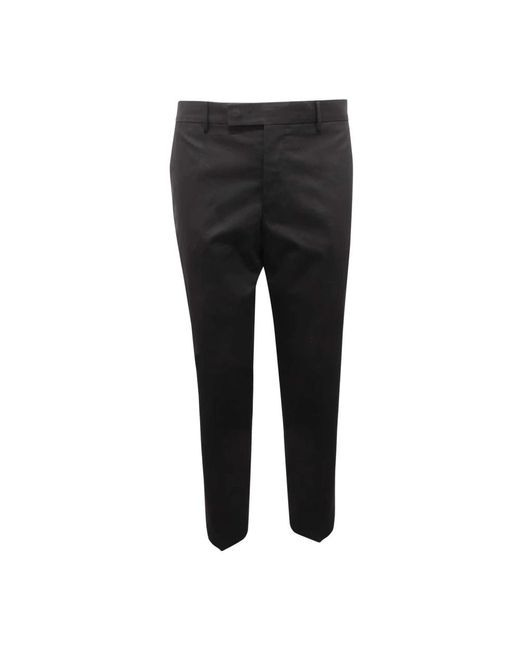 PT01 Black Slim-Fit Trousers for men