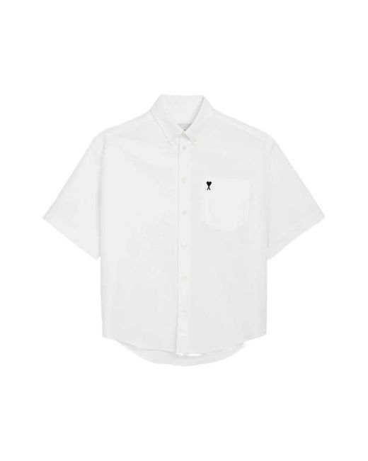 AMI White Short Sleeve Shirts for men