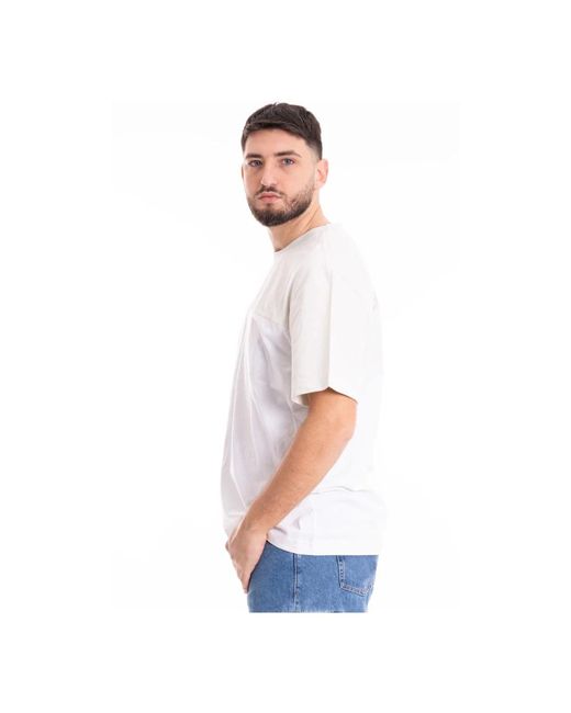 Calvin Klein Farbblock t-shirt in White für Herren