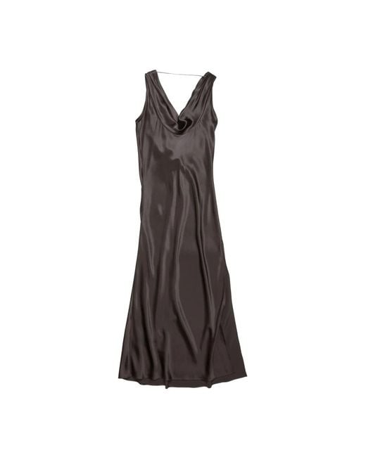 Midi Dresses Acne de color Brown