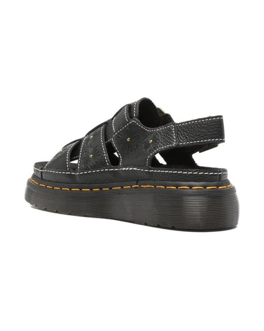 Dr. Martens Black Flat Sandals