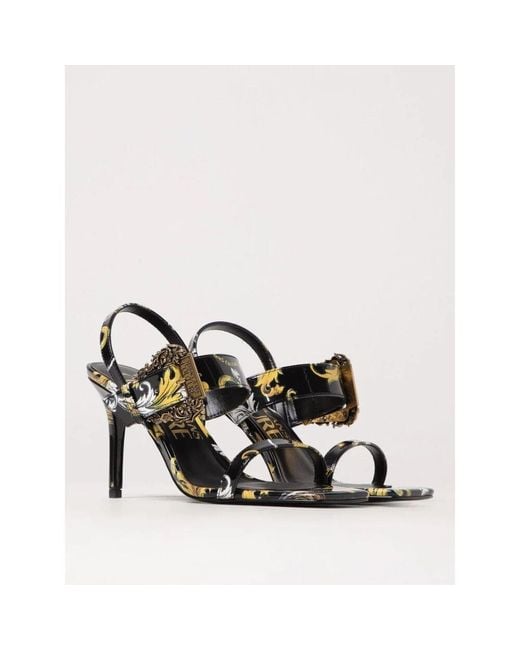 High Heel Sandals di Versace Jeans Couture in Metallic