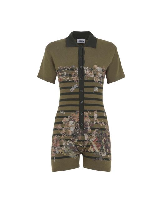 Jean Paul Gaultier Green Playsuits