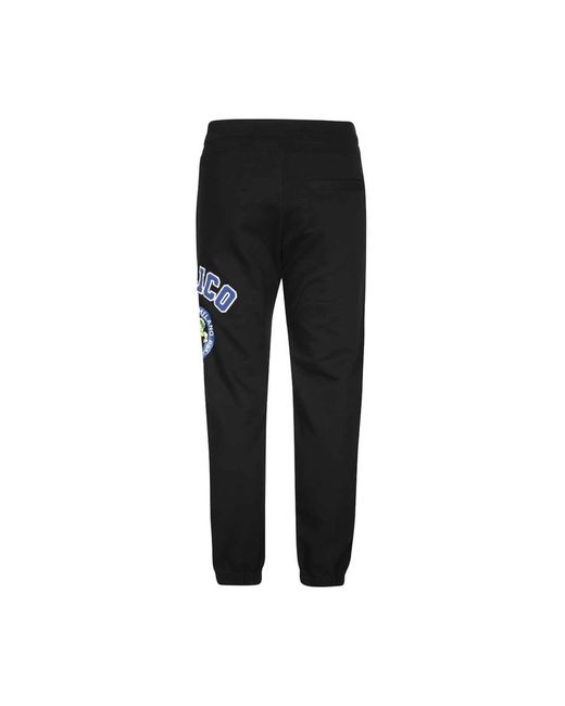 Gcds Broeken ,Zwart ,Katoen Katoenen Track-Pants Front Patch in het Black voor heren