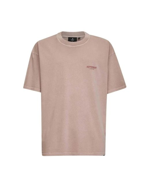 Represent Tops ,Roze ,Katoen Club T-Shirt Voor Eigenaren in het Pink voor heren
