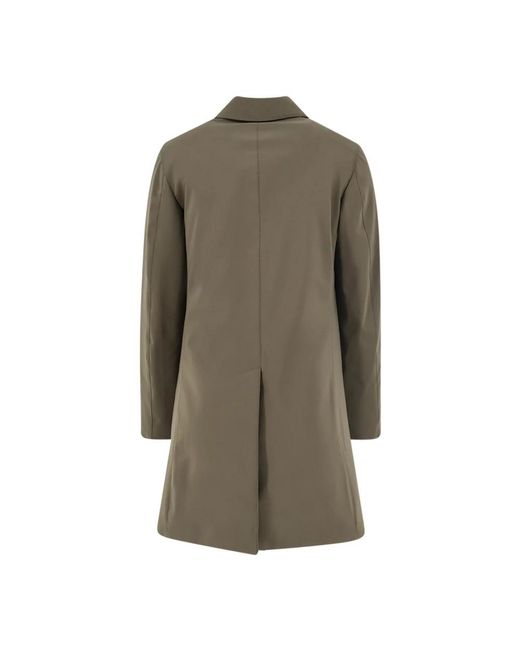 Aspesi Jassen ,Groen ,Polyester Buttoned Coat in het Green voor heren