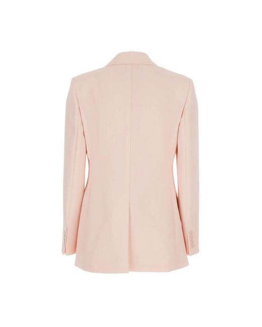 Max Mara Jassen ,Roze ,Wol Getailleerde Blazer Van Wollen Crêpe in het Pink
