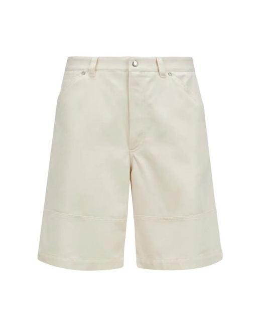 Moncler Natural Casual Shorts for men