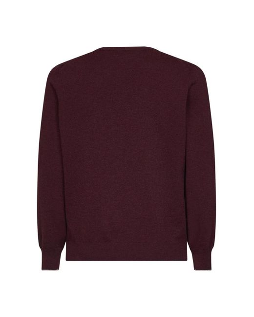 Brunello Cucinelli Purple Cashmere Knitwear for men