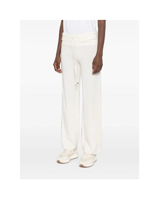 Ermanno Scervino White Wide Trousers