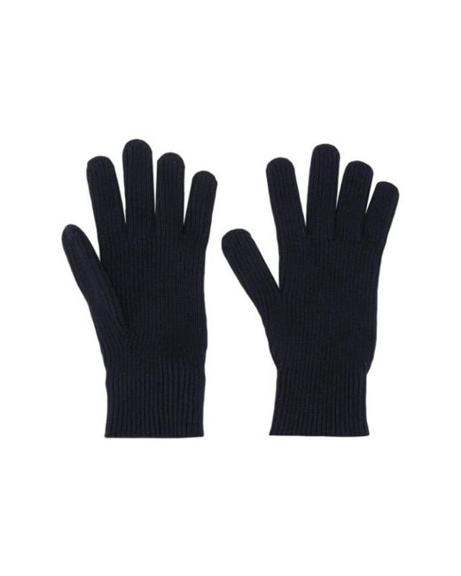 Moncler Blue Gloves for men