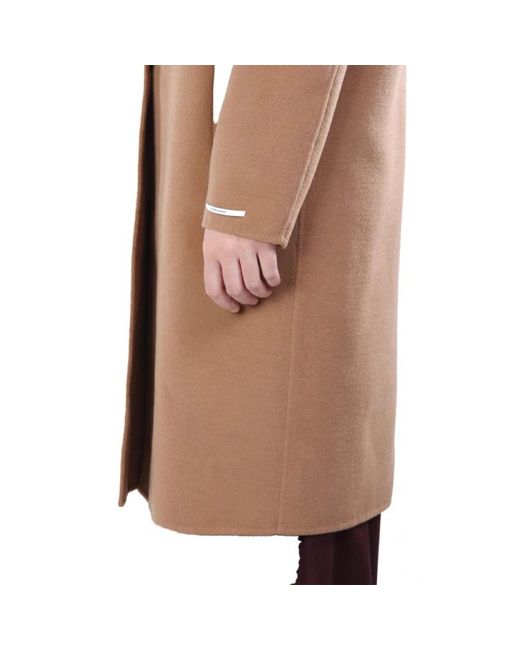 Single-Breasted Coats Marella de color Brown