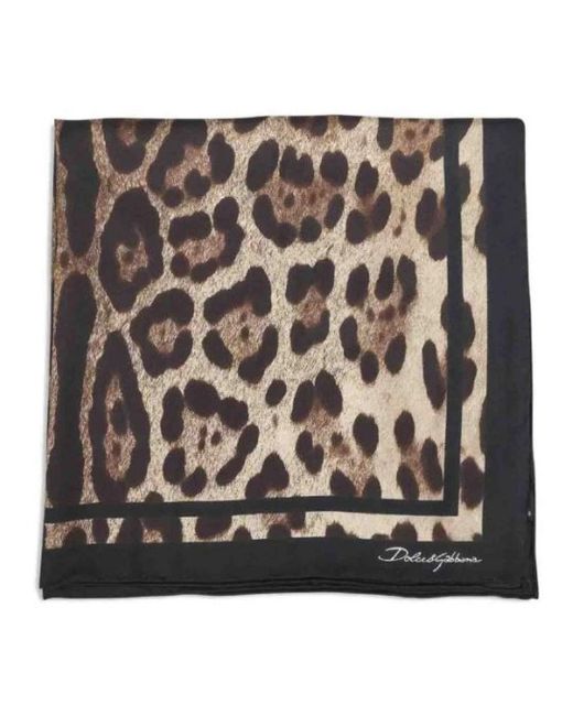 Dolce & Gabbana Black Silk Scarves