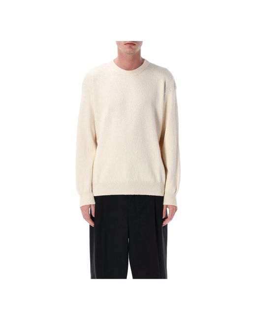 Roberto Collina Natural Round-Neck Knitwear for men