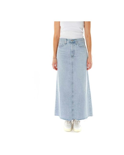 Agolde Blue Denim Skirts