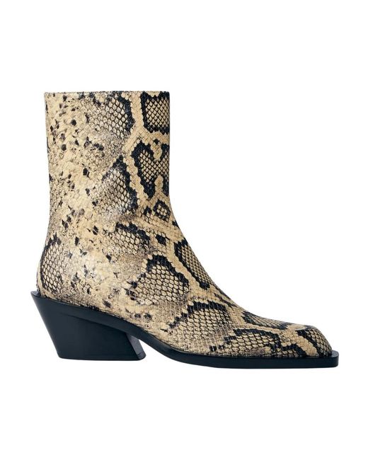 Jil Sander Brown Cowboy Boots