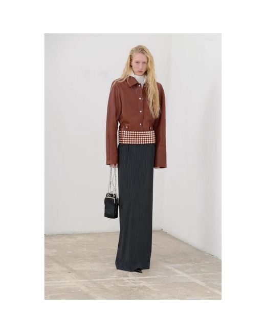 IRO Korail Midi Rok in het Gray