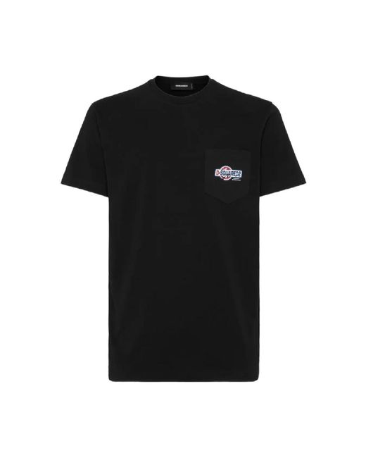 DSquared² T-Shirts in het Black voor heren