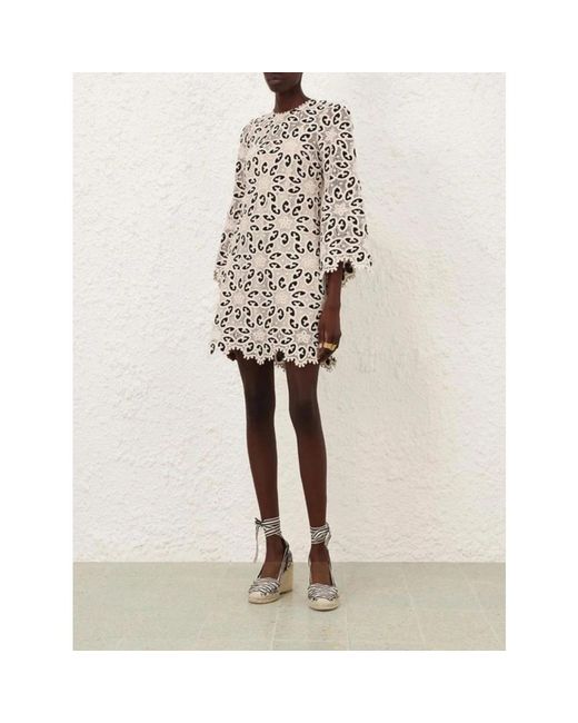 Zimmermann Black Short Dresses