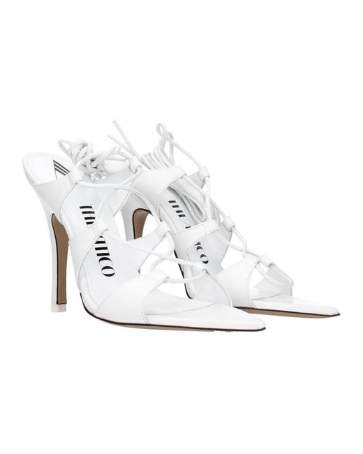 The Attico High Heel Sandals in het White