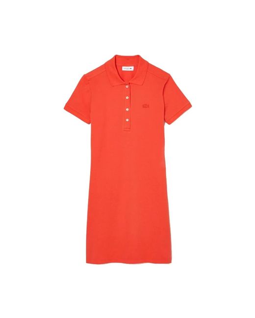 Lacoste Red Short Dresses