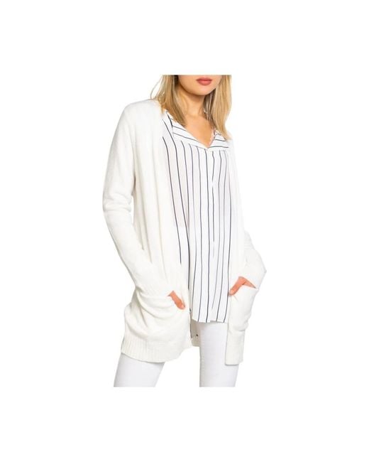 Vila White Cardigans