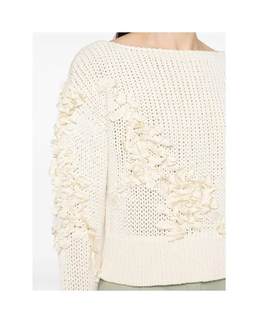 Knitwear > round-neck knitwear Ermanno Scervino en coloris White