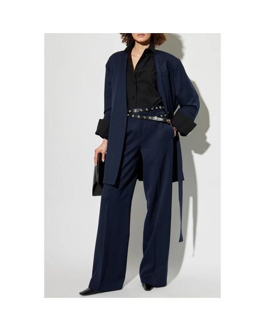 Wide Trousers The Attico en coloris Blue