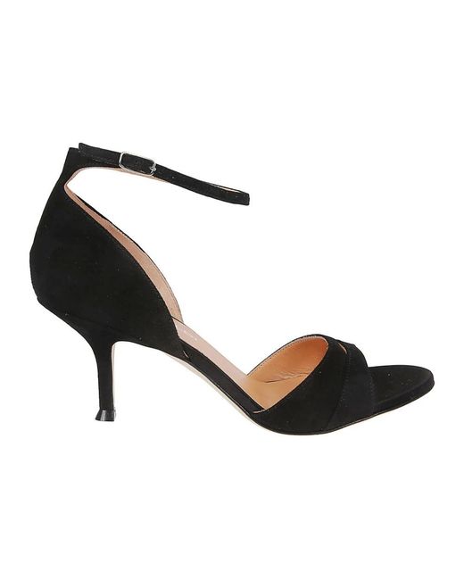 Lella Baldi Black High Heel Sandals