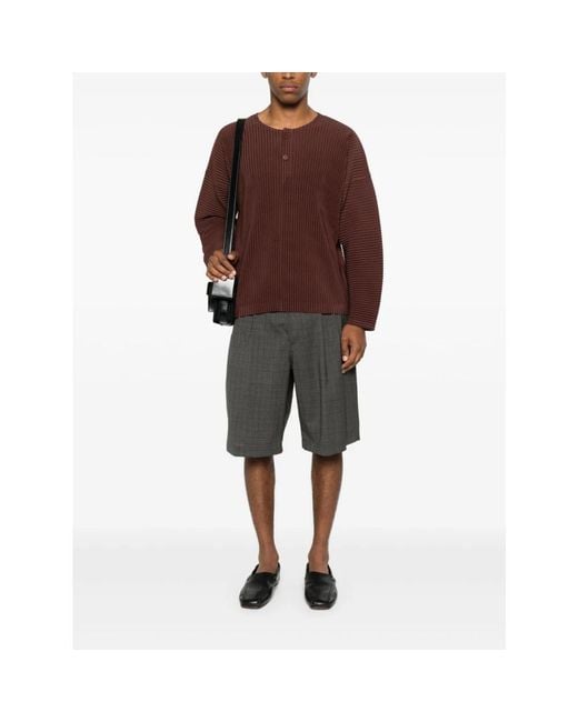 Issey Miyake Purple Round-Neck Knitwear for men