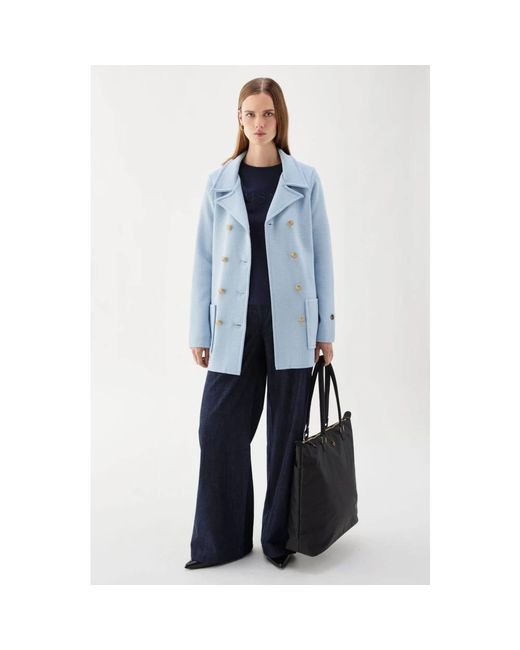 BUSNEL Jassen ,Blauw ,Wol Victoria Jacket Ice in het Blue