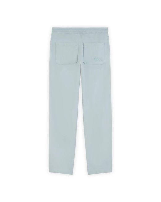 Maison Kitsuné Blue Slim-Fit Trousers for men
