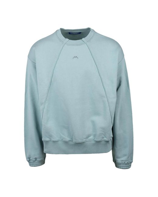 A_COLD_WALL* Hoodies & Sweatvesten ,Blauw ,Katoen Felpa Girocollo in het Blue voor heren