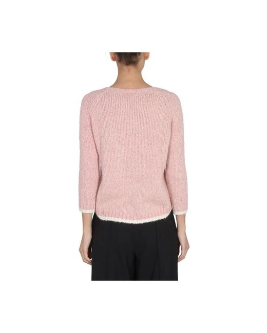 Aspesi Pink Round-Neck Knitwear