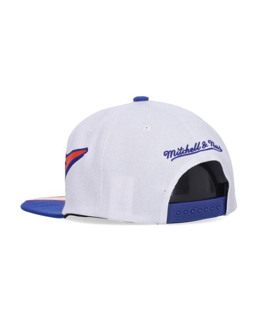 Mitchell & Ness Accessoires ,Wit ,Polyester Nba Fast Times Snapback Cap Wit in het White voor heren