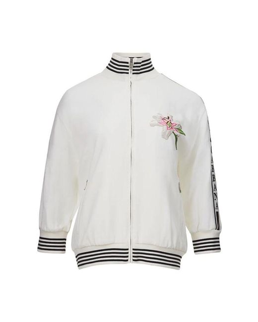 Dolce & Gabbana White Weiße Baumwollpullover