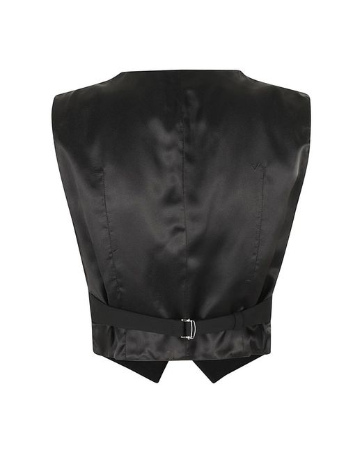 Erika Cavallini Semi Couture Black Waistcoats