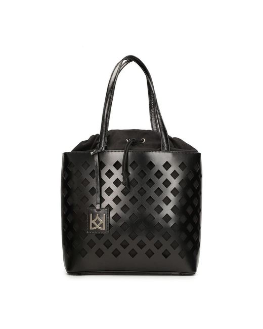 Kazar Black Durchbrochene Schultertasche