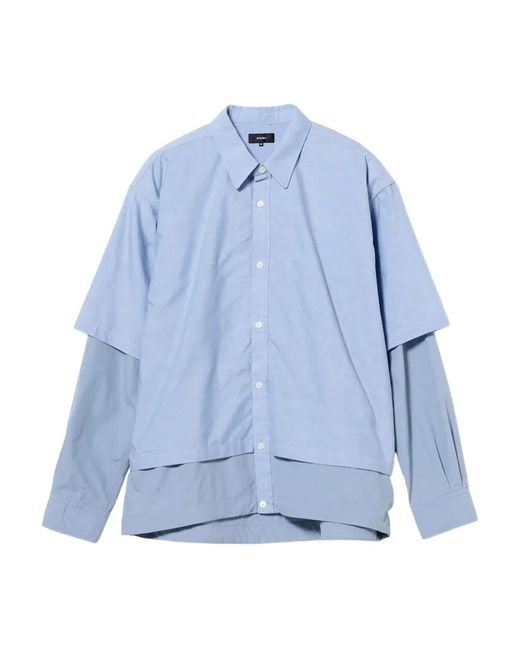 Beams Plus Blue Casual Shirts for men