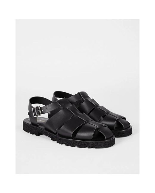 Paul Smith Black Flat Sandals for men