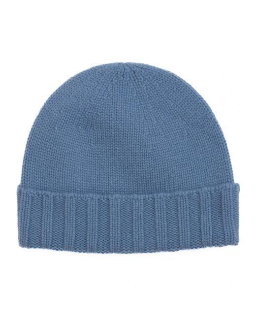 Drumohr Accessoires ,Blauw ,Kasjmier Kasjmier Blauwe Beanie Hoed Geschenkdoos in het Blue